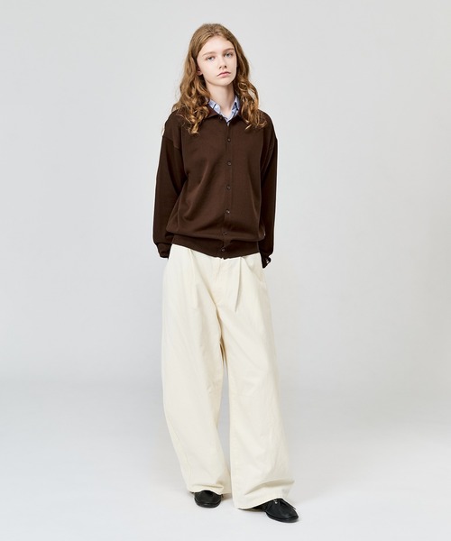 WETTEMPT(ウィテンプト)の「HIGH GAUGE L/S KNIT SHIRT / ハイゲージL/Sニットシャツ(ニット/セーター・メンズ・ブラウン/グレー/レッド/ブラック・SMALL/MEDIUM/LARGE)」の5枚目の写真