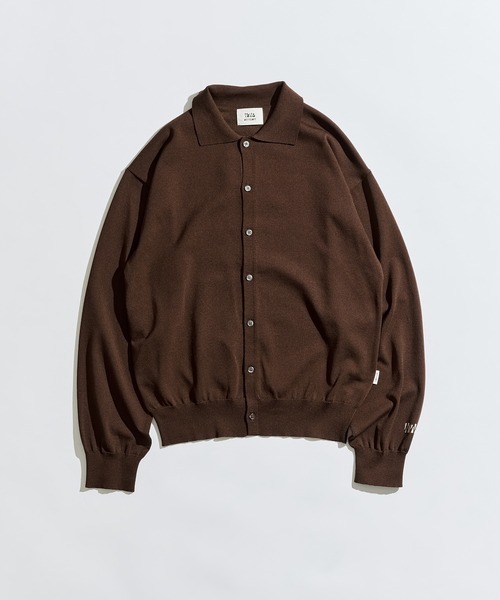 WETTEMPT(ウィテンプト)の「HIGH GAUGE L/S KNIT SHIRT / ハイゲージL/Sニットシャツ(ニット/セーター・メンズ・ブラウン/グレー/レッド/ブラック・SMALL/MEDIUM/LARGE)」の16枚目の写真