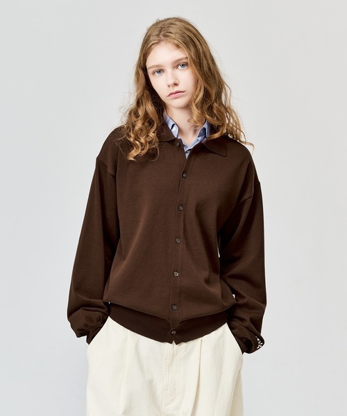 WETTEMPT(ウィテンプト)の「HIGH GAUGE L/S KNIT SHIRT / ハイゲージL/Sニットシャツ(ニット/セーター・メンズ・ブラウン/グレー/レッド/ブラック・SMALL/MEDIUM/LARGE)」の17枚目の写真