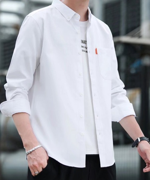 KELVIN(ケルヴァン)の「Classic Daily Shirt クラシックデイリーシャツ(シャツ/ブラウス・メンズ・グレー/ホワイト・MEDIUM/LARGE)」の6枚目の写真