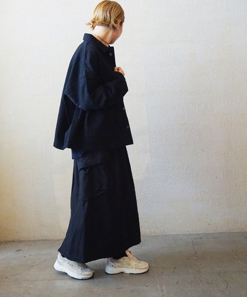 JOURNAL STANDARD LUXE(ジャーナルスタンダード ラックス)の「MATEY's ルーズデニムジャケット(その他アウター・レディース・ブラック/ホワイト・FREE)」の12枚目の写真