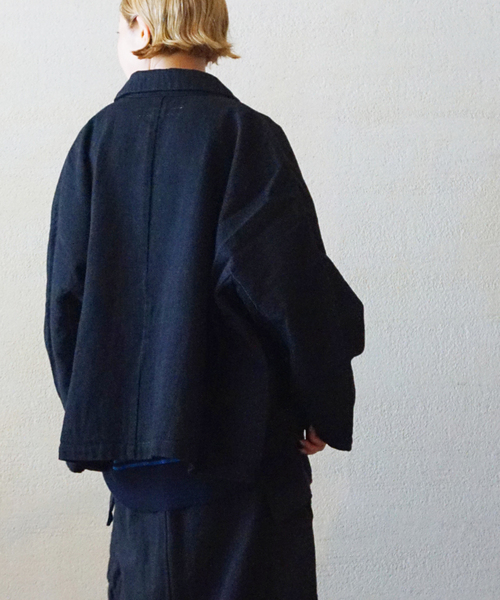 JOURNAL STANDARD LUXE(ジャーナルスタンダード ラックス)の「MATEY's ルーズデニムジャケット(その他アウター・レディース・ブラック/ホワイト・FREE)」の14枚目の写真
