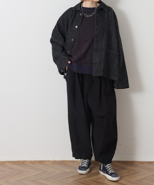 JOURNAL STANDARD LUXE(ジャーナルスタンダード ラックス)の「MATEY's ルーズデニムジャケット(その他アウター・レディース・ブラック/ホワイト・FREE)」の15枚目の写真