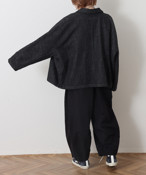 JOURNAL STANDARD LUXE(ジャーナルスタンダード ラックス)の「MATEY's ルーズデニムジャケット(その他アウター・レディース・ブラック/ホワイト・FREE)」の18枚目の写真