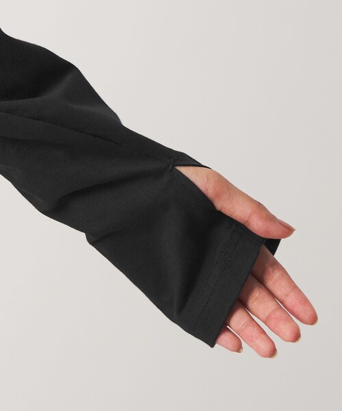 green label relaxing(グリーンレーベルリラクシング)の「【WEB限定】<at ease>ドロスト カットソー パーカー UVカット 接触冷感 遮熱(パーカー・レディース・ホワイト・FREE)」の14枚目の写真