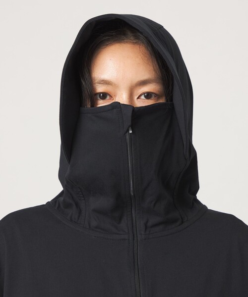 green label relaxing(グリーンレーベルリラクシング)の「【WEB限定】<at ease>ドロスト カットソー パーカー UVカット 接触冷感 遮熱(パーカー・レディース・ホワイト・FREE)」の17枚目の写真
