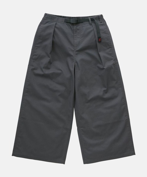 Gramicci(グラミチ)の「Gramicci/グラミチ T/C TWILL BAGGY PANT バギーパンツ ワイドパンツ フロントタック ベルト内蔵 2026年 夏 夏服 秋服(チノパンツ・レディース・チャコールグレー/ブラック・L)」の2枚目の写真