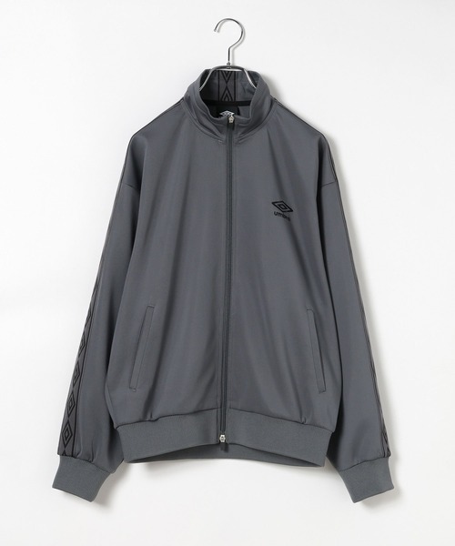 UMBRO(アンブロ)の「【UMBRO(アンブロ)】別注トラックジャケット(ブルゾン・メンズ・グレー/ブラック・MEDIUM/LARGE)」の6枚目の写真