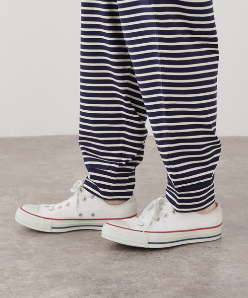 JOURNAL STANDARD LUXE(ジャーナルスタンダード ラックス)の「バスクテンジクボーダージョガーパンツ(その他パンツ・レディース・ネイビー・FREE)」の7枚目の写真