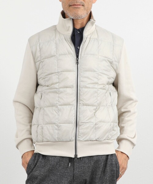TAION(タイオン)の「【TAION/タイオン】別注 スウェットコンビ ハイネックダウンJK 26AW(ブルゾン・メンズ・ブラック/ライトグレー/ダークネイビー・S/M/L/XL)」の2枚目の写真
