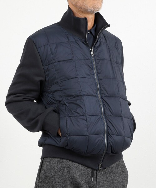 TAION(タイオン)の「【TAION/タイオン】別注 スウェットコンビ ハイネックダウンJK 26AW(ブルゾン・メンズ・ブラック/ライトグレー/ダークネイビー・S/M/L/XL)」の6枚目の写真