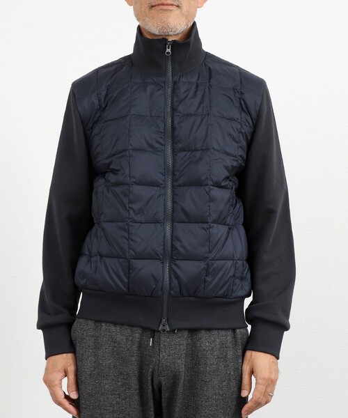 TAION(タイオン)の「【TAION/タイオン】別注 スウェットコンビ ハイネックダウンJK 26AW(ブルゾン・メンズ・ブラック/ライトグレー/ダークネイビー・S/M/L/XL)」の7枚目の写真