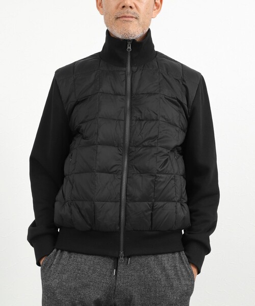 TAION(タイオン)の「【TAION/タイオン】別注 スウェットコンビ ハイネックダウンJK 26AW(ブルゾン・メンズ・ブラック/ライトグレー/ダークネイビー・S/M/L/XL)」の13枚目の写真