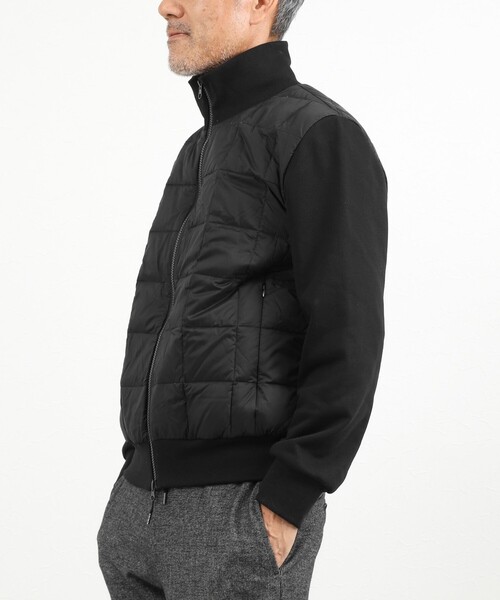 TAION(タイオン)の「【TAION/タイオン】別注 スウェットコンビ ハイネックダウンJK 26AW(ブルゾン・メンズ・ブラック/ライトグレー/ダークネイビー・S/M/L/XL)」の14枚目の写真