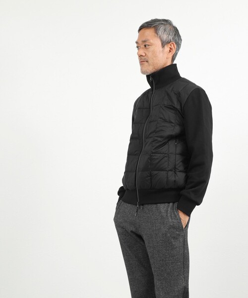 TAION(タイオン)の「【TAION/タイオン】別注 スウェットコンビ ハイネックダウンJK 26AW(ブルゾン・メンズ・ブラック/ライトグレー/ダークネイビー・S/M/L/XL)」の18枚目の写真