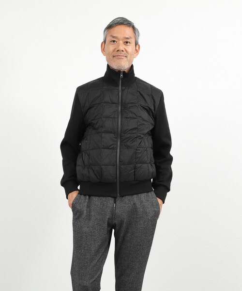 TAION(タイオン)の「【TAION/タイオン】別注 スウェットコンビ ハイネックダウンJK 26AW(ブルゾン・メンズ・ブラック/ライトグレー/ダークネイビー・S/M/L/XL)」の19枚目の写真