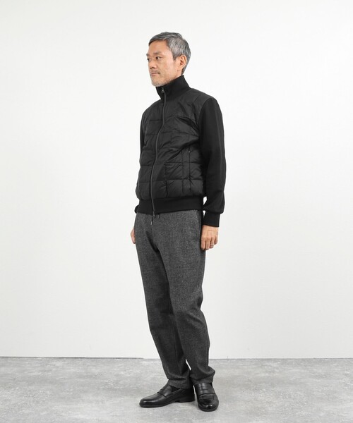 TAION(タイオン)の「【TAION/タイオン】別注 スウェットコンビ ハイネックダウンJK 26AW(ブルゾン・メンズ・ブラック/ライトグレー/ダークネイビー・S/M/L/XL)」の20枚目の写真