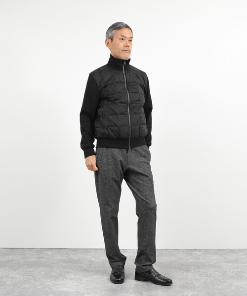 TAION(タイオン)の「【TAION/タイオン】別注 スウェットコンビ ハイネックダウンJK 26AW(ブルゾン・メンズ・ブラック/ライトグレー/ダークネイビー・S/M/L/XL)」の21枚目の写真