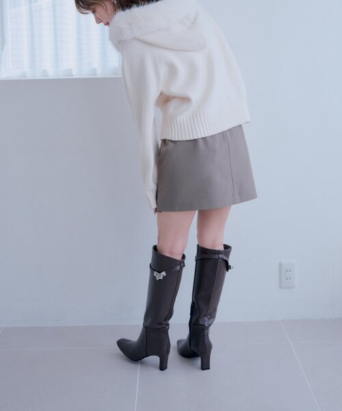 Chico(チコ)の「【SALON by Chico】ベルト付きヒールロングブーツ(ブーツ・レディース・ブラウン/ブラック・LARGE/MEDIUM/SMALL)」の17枚目の写真
