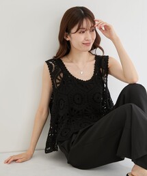 かぎ針編みビスチェ