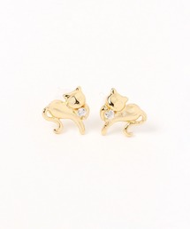 ポージングキャット樹脂ピアス / 1051812