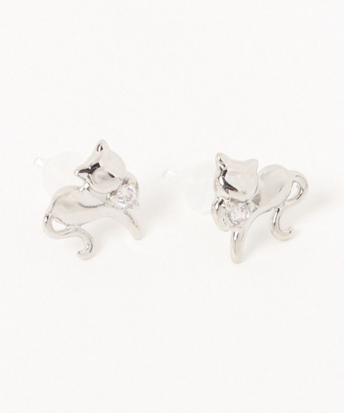 LAKOLE（ラコレ）の「ポージングキャット樹脂ピアス / 1051812（ピアス（両耳用）・レディース・その他1/その他2・FREE）」の4枚目の写真