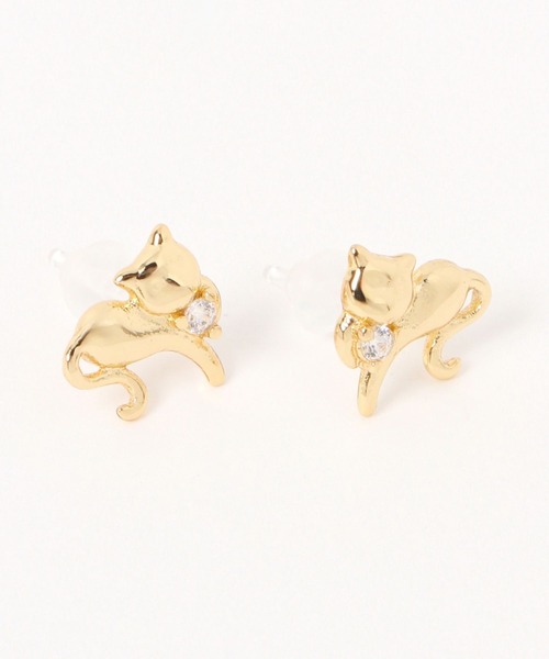 LAKOLE（ラコレ）の「ポージングキャット樹脂ピアス / 1051812（ピアス（両耳用）・レディース・その他1/その他2・FREE）」の5枚目の写真
