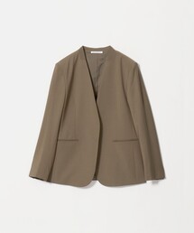 BEAUTY&YOUTH UNITED ARROWS | 毛ポリエステルブレンド トロピカル カラーレスジャケット(ノーカラージャケット)
