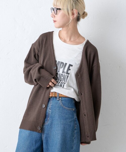 CIAOPANIC TYPY(チャオパニックティピー)の「カノコニットカーディガン(カーディガン/ボレロ・メンズ・ブラウン/チャコールグレー/ブルー・LARGE/MEDIUM)」の1枚目の写真