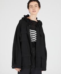 crinkle crinkle crinkle | 【 crinkle crinkle crinkle 】 frill collar military jacket / フリルカラーミリタリージャケット(ミリタリージャケット)