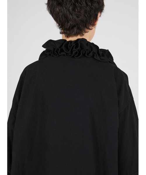 crinkle crinkle crinkle(クリンクルクリンクルクリンクル)の「【 crinkle crinkle crinkle 】 frill collar military jacket / フリルカラーミリタリージャケット(ミリタリージャケット・レディース・ブラック/カーキ・X-LARGE)」の15枚目の写真