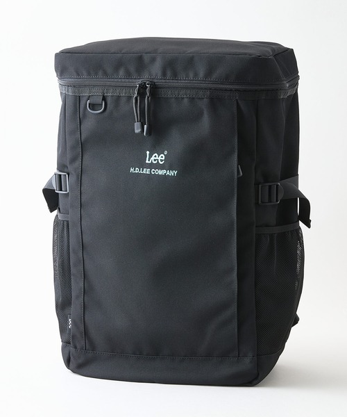 Lee(リー)の「【Lee/リー】【容量29L 撥水ポリエステル素材を使用】ボックスリュックB 大容量 通勤 通学 部活 アウトドア Dカン付き(バックパック/リュック・レディース・ホワイト/ピンク/ライトグリーン・FREE)」の1枚目の写真