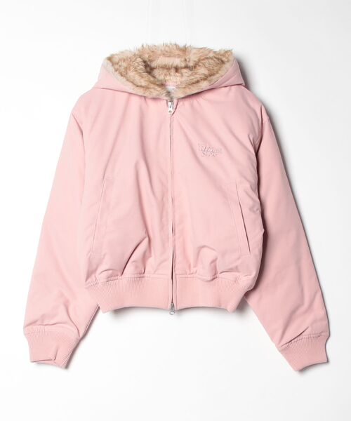 younger song(ヤンガーソング)の「Fur puffer hooded jacket(その他アウター・メンズ・カモフラージュ/PINK/Black/ブラウン・SMALL/LARGE/MEDIUM)」の4枚目の写真