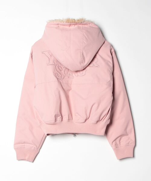 younger song(ヤンガーソング)の「Fur puffer hooded jacket(その他アウター・メンズ・カモフラージュ/PINK/Black/ブラウン・SMALL/LARGE/MEDIUM)」の5枚目の写真