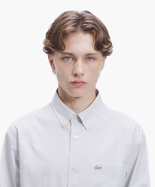 LACOSTE(ラコステ)の「イージーケア加工 ロンドンストライプ ストレッチボタンダウン長袖シャツ(シャツ/ブラウス・メンズ・ライトブルー/ライトグレー・39/38/40/41)」の21枚目の写真