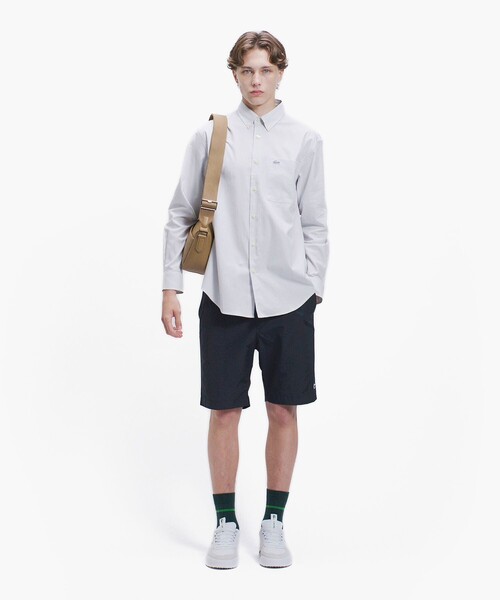 LACOSTE(ラコステ)の「イージーケア加工 ロンドンストライプ ストレッチボタンダウン長袖シャツ(シャツ/ブラウス・メンズ・ライトブルー/ライトグレー・39/38/40/41)」の3枚目の写真