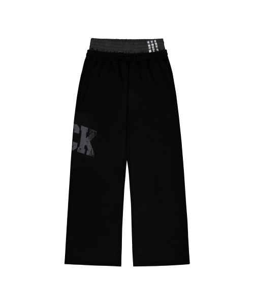 ROCKCAKE(ロックケーキ)の「RCK Layered Wide 2way Jogger - Black(スウェットパンツ・レディース・その他・X-SMALL/SMALL)」の4枚目の写真