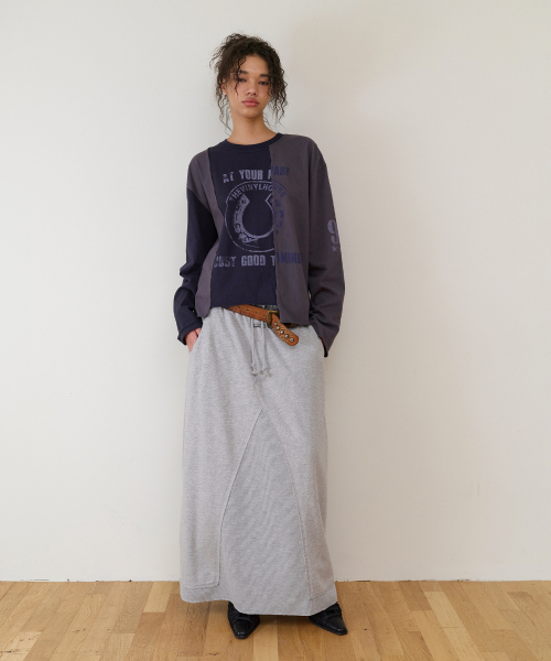 THEVINYLHOUSE(ザバイニルハウス)の「BLOCK UNBALANCE LS TEE(W) NAVY(Tシャツ/カットソー・レディース・その他・FREE)」の7枚目の写真