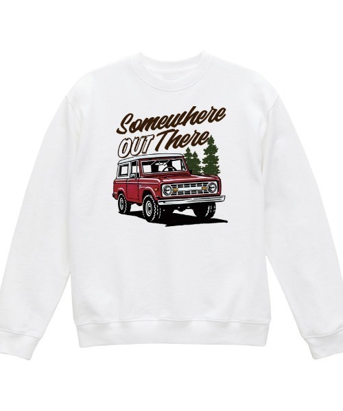 Ol' Basics(オールベーシックス)の「Ol' Basics(オール・ベーシックス) トレーナー レディース スウェット クラシックカー 車 イラスト ロゴ プリント スウェットシャツ スエット プルオーバー トップス アメカジ ユニセックス(スウェット・レディース・ホワイト/ミックスグレー/イエロー系・S)」の2枚目の写真
