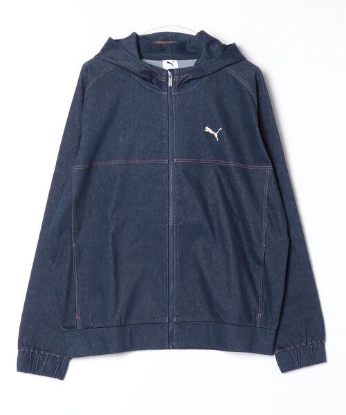 PUMA（プーマ）の「プーマ PUMA ESS DENIMLIKE HOODIE JKT（デニムジャケット・メンズ・ブラック/ネイビー・L/LL/3L）」の2枚目の写真
