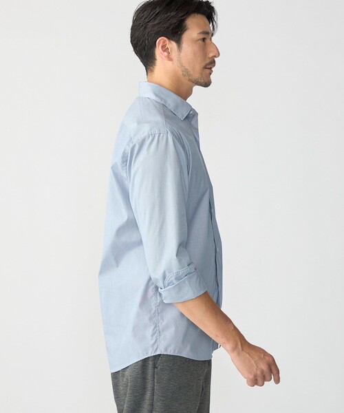 SHIPS(シップス)の「MADE IN JAPAN エステネージュ ワイドカラー シャツ(シャツ/ブラウス・メンズ・ネイビー/コバルトブルー・SMALL/MEDIUM/LARGE/X-LARGE)」の6枚目の写真