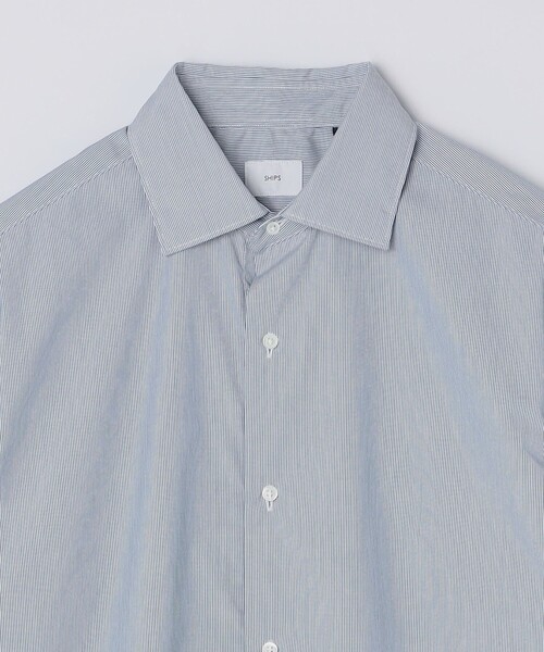 SHIPS(シップス)の「MADE IN JAPAN エステネージュ ワイドカラー シャツ(シャツ/ブラウス・メンズ・ネイビー/コバルトブルー・SMALL/MEDIUM/LARGE/X-LARGE)」の13枚目の写真