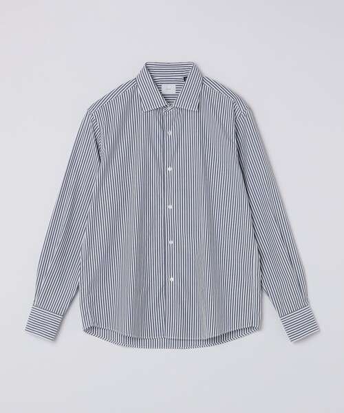 SHIPS(シップス)の「MADE IN JAPAN エステネージュ ワイドカラー シャツ(シャツ/ブラウス・メンズ・ネイビー/コバルトブルー・SMALL/MEDIUM/LARGE/X-LARGE)」の18枚目の写真