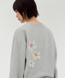 Love Bloom 刺繍スウェットTシャツ AMM1410(メランジ)