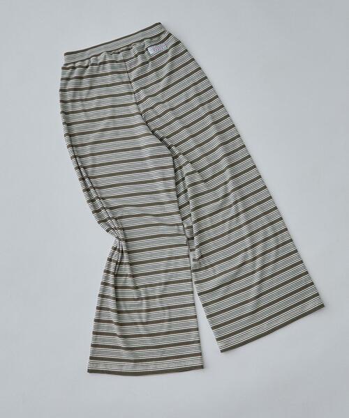 ALL NEW MART(オールニューマート)の「border easy pants / ボーダーイージーパンツ(その他パンツ・レディース・ライトブルー/レッド系1/カーキ・00)」の4枚目の写真
