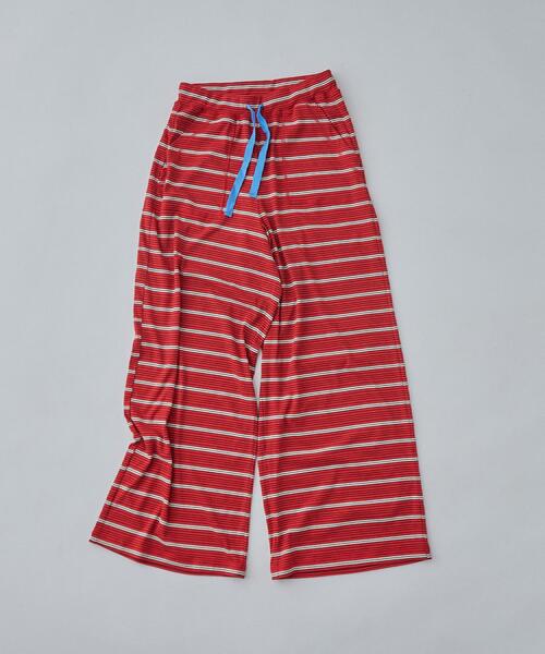 ALL NEW MART(オールニューマート)の「border easy pants / ボーダーイージーパンツ(その他パンツ・レディース・ライトブルー/レッド系1/カーキ・00)」の6枚目の写真