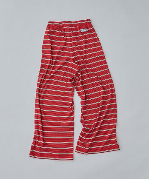 ALL NEW MART(オールニューマート)の「border easy pants / ボーダーイージーパンツ(その他パンツ・レディース・ライトブルー/レッド系1/カーキ・00)」の7枚目の写真