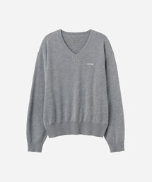 Smooth スムース スーパーファイン ウールブレンド Vネック プルオーバー_4colors