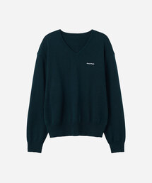 Smooth スムース スーパーファイン ウールブレンド Vネック プルオーバー_4colors