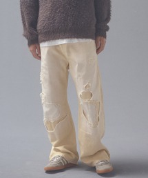 mp15540-repaired trace selvedge washed denim デニムパンツ(AP2628008)
